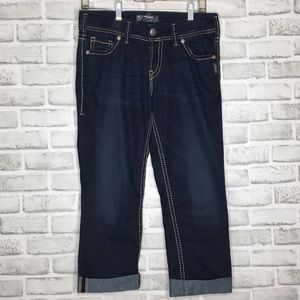 Silver Suki Capri Size 29